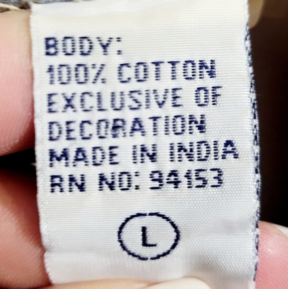 Sara Studio Women's Size Large Button-Up Jacket Blue Beige Floral 100% Cotton - Picture 9 of 10